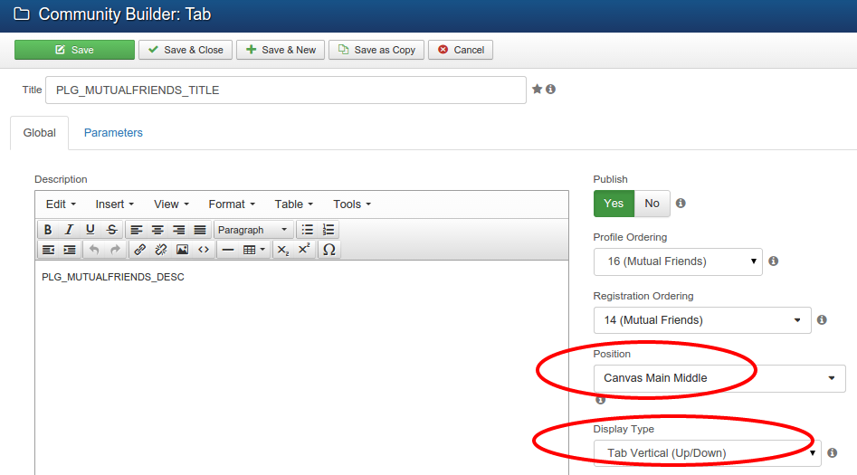 cb mutualfriends tab settings