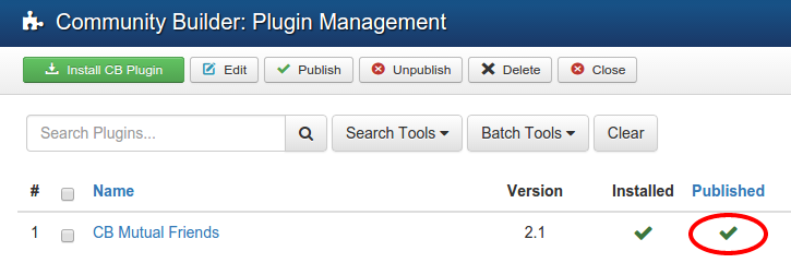 Publish CB plugin