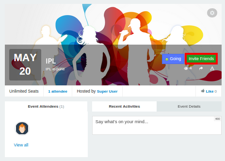 jomsocial event page