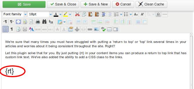 Return to top editor