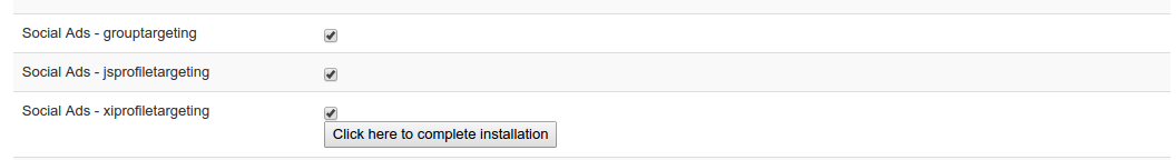 SocialAds JomSocial Targeting Plugins