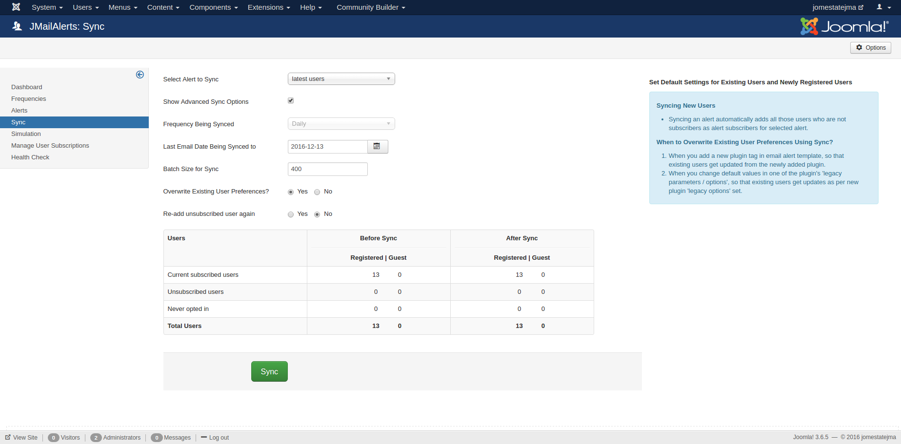 JMA - Sync JMA - Sync