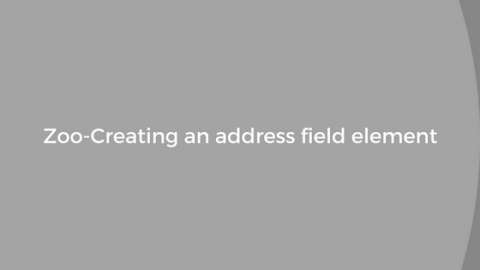 Zoo-Creating-an-address-field-element