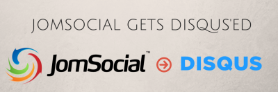 Jomsocial gets DISQUS'ed
