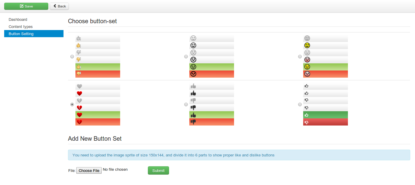 jlike buttonset view
