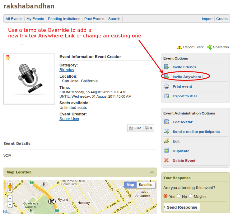 invitex ia event example