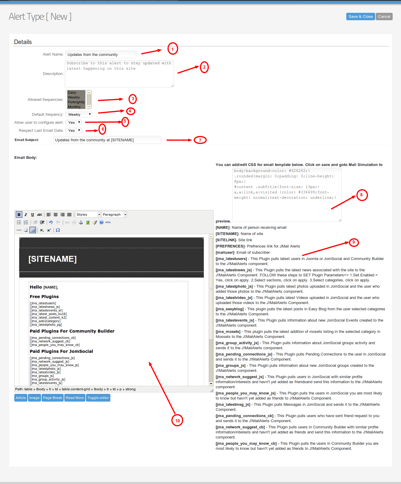 Manage Alerts - New - Configure Alert Settings Manage Alerts - New - Configure Alert Settings