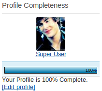 joomla 25 profile complete