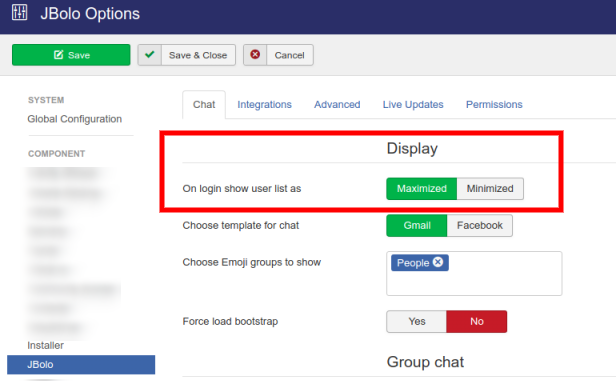 Show minimized/maximized user-list window by default on login.